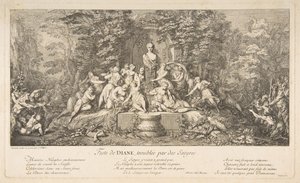 Fest for Diana.n.d. af Claude Gillot