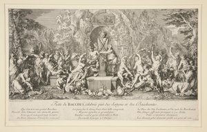 BACCHUS-festen, fejret af Satyrer og Bacchanter
