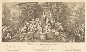 Feste de Diane, Troublee par des Satyres (Feast of Diana disrupted by Satyrs) af Claude Gillot