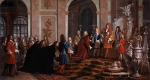 Reparation lavet til kong Louis XIV af Doge of Genes 17. århundrede (maleri)