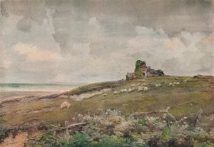 En gammel ruin i Suffolk, c1915