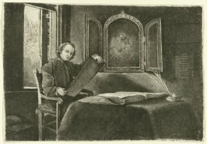 Portræt af Ponce-François Copette som Abraham Francen