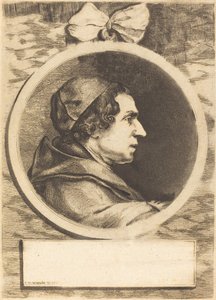 Portræt af en Abbed af Claude Henri Watelet after Charles Nicolas Cochin II