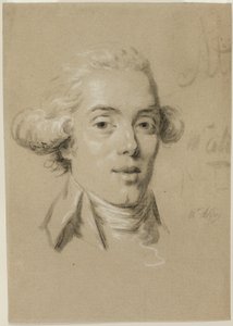 Portræt af en ung mand af Claude Jean Baptiste Hoin