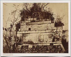 Cirkuspaladset i Chichen-Itza (baseret relief af tigre) af Claude Joseph Désiré Charnay
