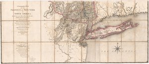 Et korografisk kort over provinsen New-York af Sauthier [Nedre del af kortet] af Claude Joseph Sauthier
