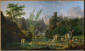 Godmorgen, badegæster ... af Claude Joseph Vernet