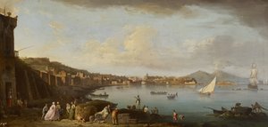 Napoli, udsigt over bugten fra syd, ca. 1742 (olie på lærred) af Claude Joseph Vernet