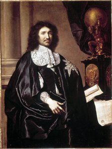Jean Baptiste (Jean-Baptiste) Colbert (1619-1683), fransk statsmand. Maleri af Claude Lefebvre (1632-1675). Versailles museum