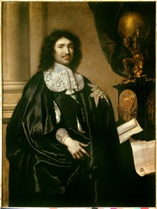 Portræt af Jean Baptiste (Jean-Baptiste) Colbert (1619-1683) Minister for Ludvig XIV. Maleri af Claude Lefebvre (1632-1675). 1666 søn. 1,3x0,96 m - Portræt af Jean Baptiste (Jean-Baptiste) Colbert (1619-1683), minister for Ludvig XIV. Maleri af Claude Lef