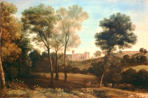 Landskab med Slot af Claude Lorrain