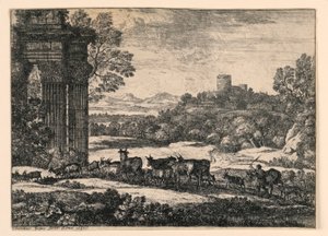 Kvæg drevet hjem gennem en storm af Claude Lorrain