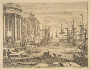 Indskibning af St. Ursula, 1665. af Claude Lorrain