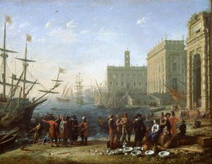 Havnescene af Claude Lorrain