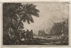 Landskab med Brigands af Claude Lorrain