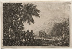 Landskab med Brigander, 1633. af Claude Lorrain