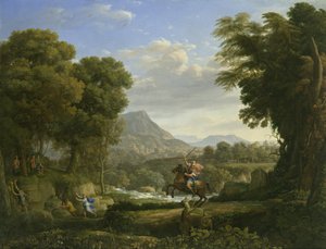 Landskab med Sankt Georg og dragen af Claude Lorrain