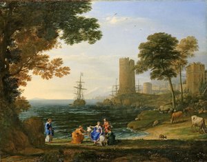 Landskab med Jupiters bortførelse af Europa af Claude Lorrain