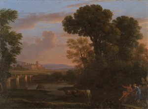 Pastoralt Landskab, 1648 af Claude Lorrain