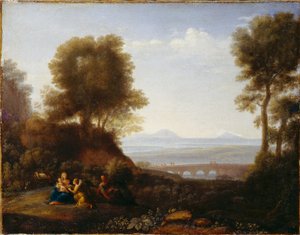 Hvil på flyvningen til Egypten af Claude Lorrain