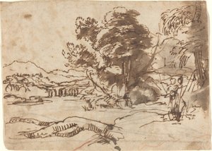 Flodlandskab af Claude Lorrain