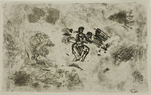 Siddende kvinde og andre skitser af Claude Lorrain