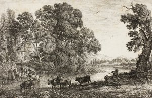 The Cowherd, 1636dani af Claude Lorrain