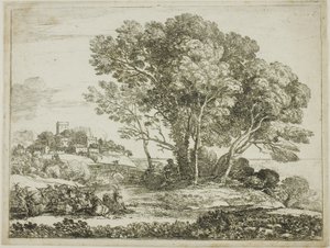Goatherd af Claude Lorrain
