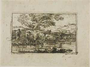Flokken ved Vandingspladsen af Claude Lorrain