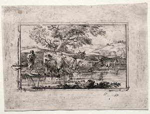 Flokken ved Vandingspladsen af Claude Lorrain