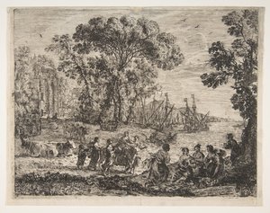 Europas voldtægt, 1634. af Claude Lorrain