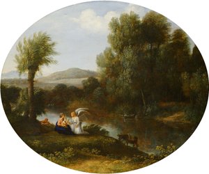 Resten om Flugten til Egypten af Claude Lorrain