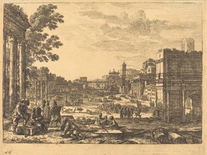 Forum Romanum (Le Campo Vaccino) af Claude Lorrain