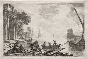 Solnedgangen, 1634. af Claude Lorrain