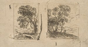 De to landskaber, ca. 1630. af Claude Lorrain