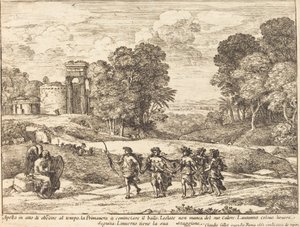 Tid, Apollo og årstiderne af Claude Lorrain