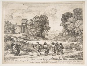 Tid, Apollo og årstiderne, 1662. af Claude Lorrain