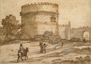Cecilia Metellas grav, 1669 af Claude Lorrain