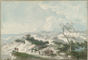 Anden udsigt over Agrigento-landskabet af Claude Louis Chatelet