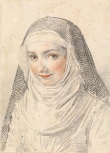 En ung nonne af Claude Mellan