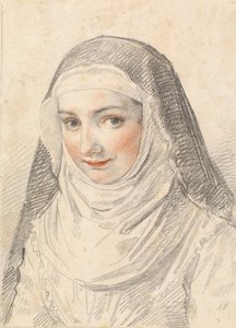 En ung nonne af Claude Mellan
