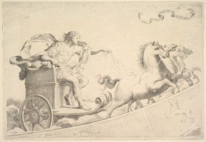 Allegori til ære for Ludvig XIV. af Claude Mellan