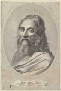 Buste af Sankt Josef i en oval ramme
