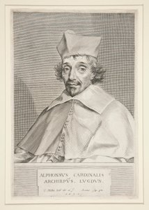 Kardinal Alphonse de Plessis de Richelieu (bror til den berømte kardinal) af Claude Mellan