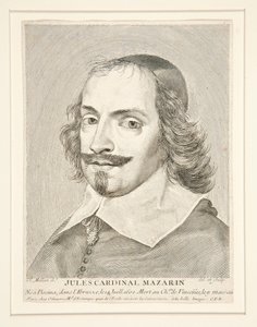 Kardinal Jules Mazarin (1602-1661) af Claude Mellan