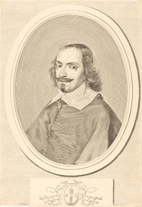 Kardinal Jules Mazarin af Claude Mellan