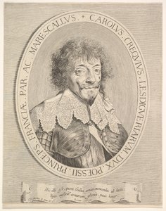 Charles I de Créquy, duc de Lesdiguières, 1633. dani af Claude Mellan