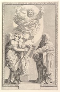 Frontispice til Bibelen, 1642. af Claude Mellan