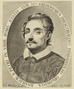 Girolamo Frescobaldi (1583-1643), kobberstik af Claude Mellan (1619). af Claude Mellan