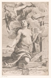 Den hellige Katarina af Alexandria af Claude Mellan